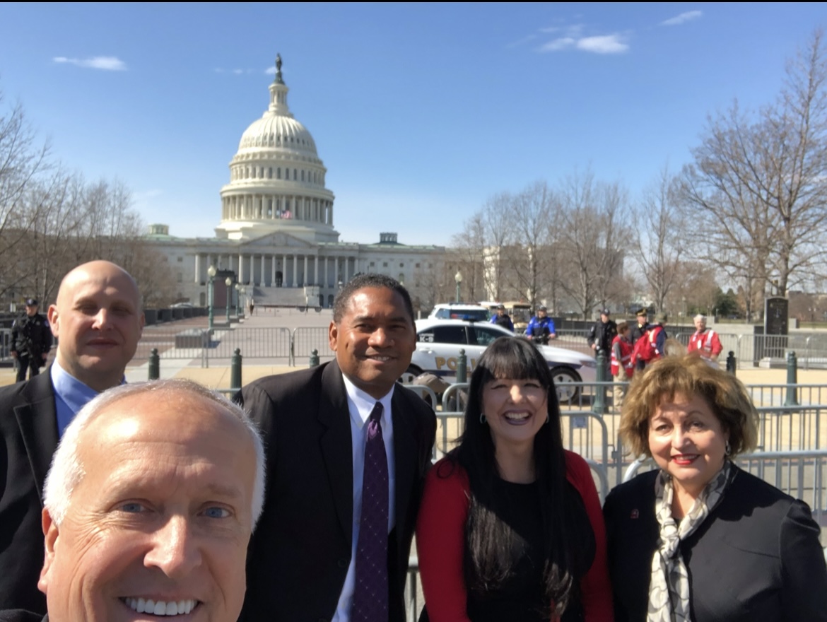 Victor Arias advocating for FL-19 families at the U.S. Capitol in Washington, D.C. with fellow Suncoast Credit Union board members